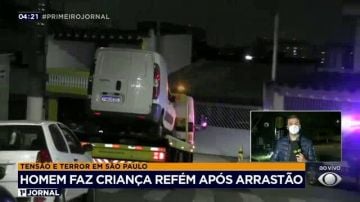 Homem faz criança refém após arrastão