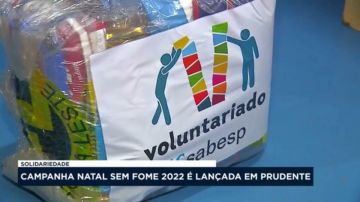 Campanha Natal sem fome 2022 é lançada em Prudente