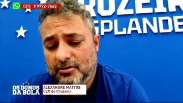 Alexandre Mattos fala sobre as chances de o Cruzeiro contratar Sergio Ramos