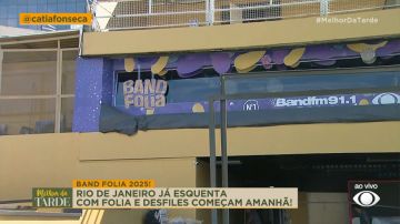 BAND FOLIA 2025: Rio de Janeiro já esquenta para desfiles da Série Ouro