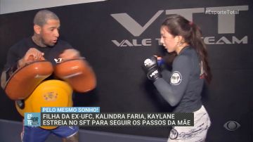 Kaylane segue os passos da mãe Kalindra Faria no SFT