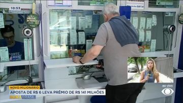Homem aposta R$ 6 e ganha prêmio de R$ 141 milhões