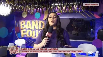 Confira com exclusividade o estúdio do Band Folia 2026 na Sapucaí