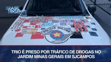 Operação Égide: trio é preso por tráfico de drogas no Jardim Minas Gerais | BRASIL URGENTE VALE