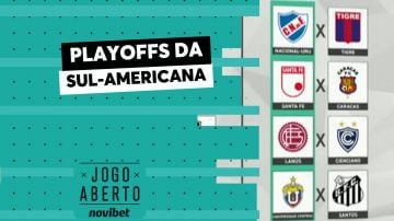 Qual equipe brasileira terá mais dificuldade nos playoffs da Sul-Americana?