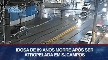 Idosa de 89 anos morre após ser atropelada em SJCampos | BRASIL URGENTE VALE
