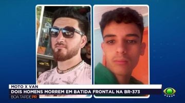 Quem eram as vítimas do acidente entre moto e van na BR-373, em Candói