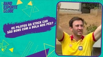Pilotos da Stock Car mostram se são bons de bola