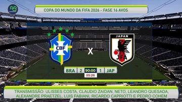 GOOLL DO BRASIL! Brasil 2 x 1 Japão