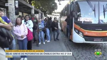 Greve de motoristas de ônibus entra no segundo dia no RJ