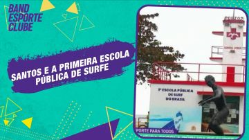 Primeira escola pública de surfe fica em Santos